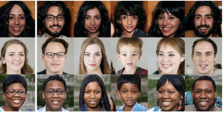 Imágenes de personas que parecen reales creadas por un software. Fuente: ThisPersonDoesNotExist.com
