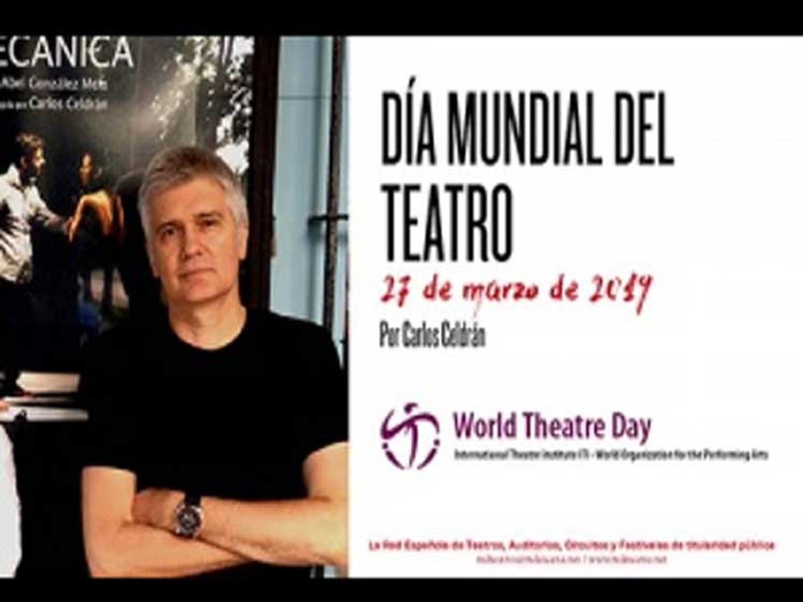 Cubano emitirá palabras centrales por Día Internacional del Teatro