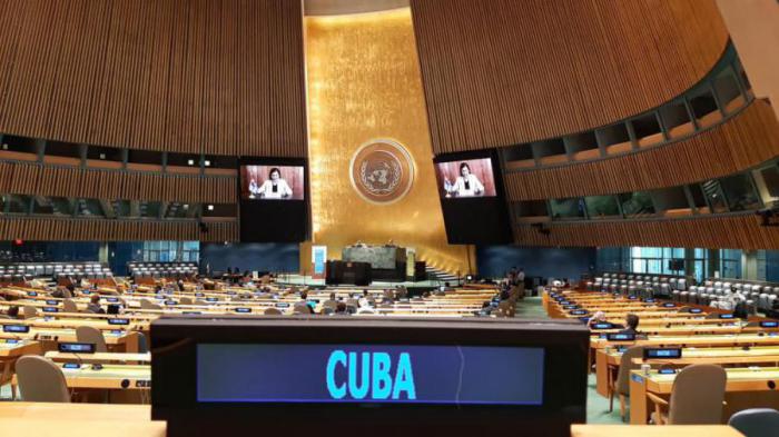 Denuncia ministra del CITMA ante la ONU el negativo impacto del bloqueo en el cumplimiento de Agenda 2030 Denuncia ministra del CITMA ante la ONU el negativo impacto del bloqueo en el cumplimiento de Agenda 2030