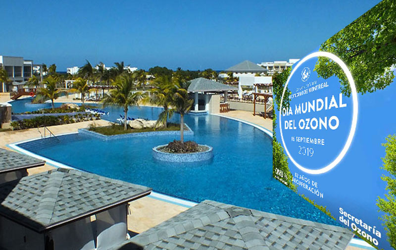 El hotel Iberoestar Holgiuín recibirá el Premio Nacional Libre de Sustancias Agotadoras de la Capa de Ozono. Foto: Radio Angulo