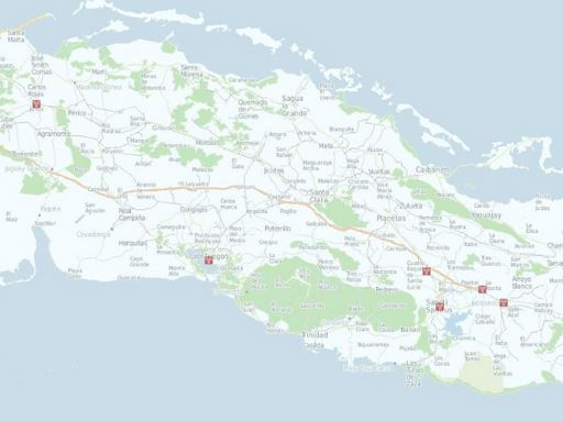 JCCE con servicios inalámbricos en la región occidente-centro: Jovellanos I, Dirección Provincial, Cienfuegos, Cabaiguan I, Jatibonico II, Taguasco I, Sancti Spíritus I.