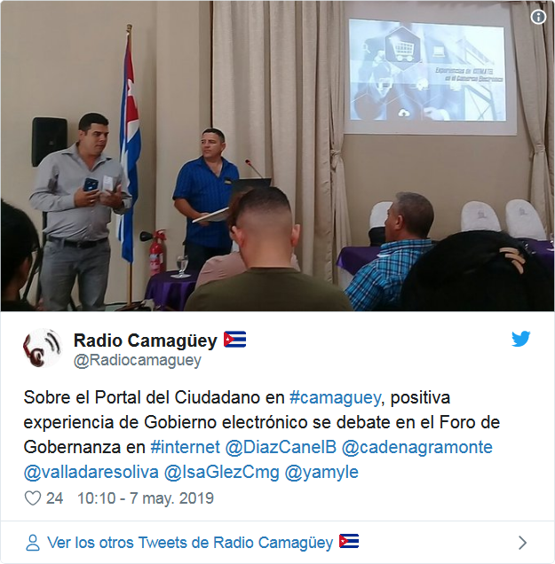 Tweet de Radio Camagüey.