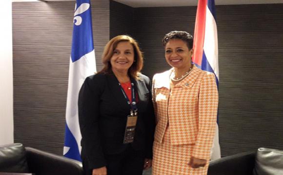 Recibe Ministra canadiense a titular de Ciencia y Tecnología de Cuba