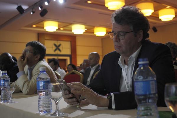 Asistentes al Sexto Congreso Latinoamericano de Telecomunicaciones (CLT 2018, en el Hotel Meliá Marina Varadero, en Matanzas, Cuba, el 12 de junio de 2018. ACN FOTO/ Ariel LEY ROYERO