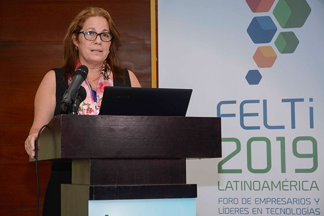Grisel Reyes, directora del Grupo Empresarial de la Informática y las Comunicaciones (GEIC)