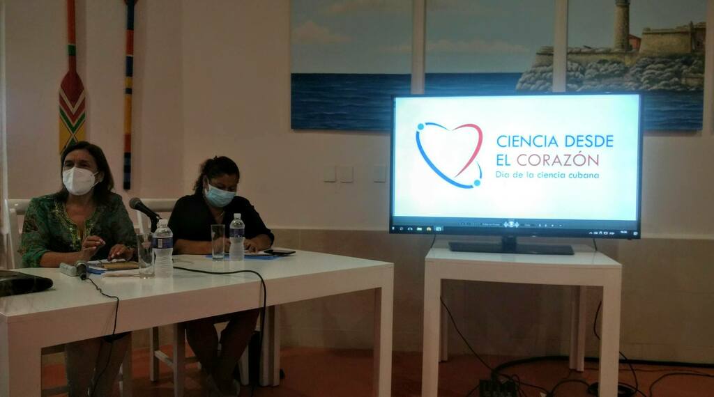 Elba Rosa Pérez Montoya, ministra de Ciencia, Tecnología y Medio Ambiente (Citma) en el taller Ciencia joven para el desarrollo sostenible