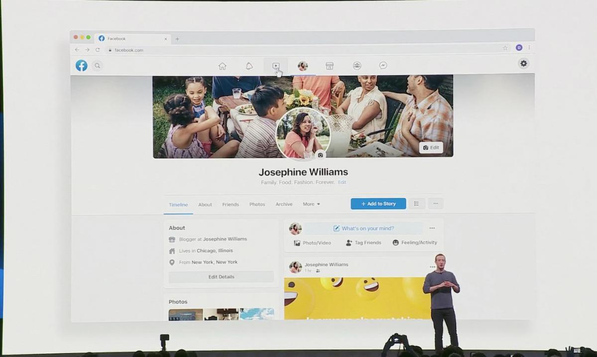 Nuevo diseño de Facebook