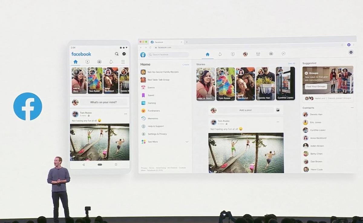 Nuevo diseño de Facebook