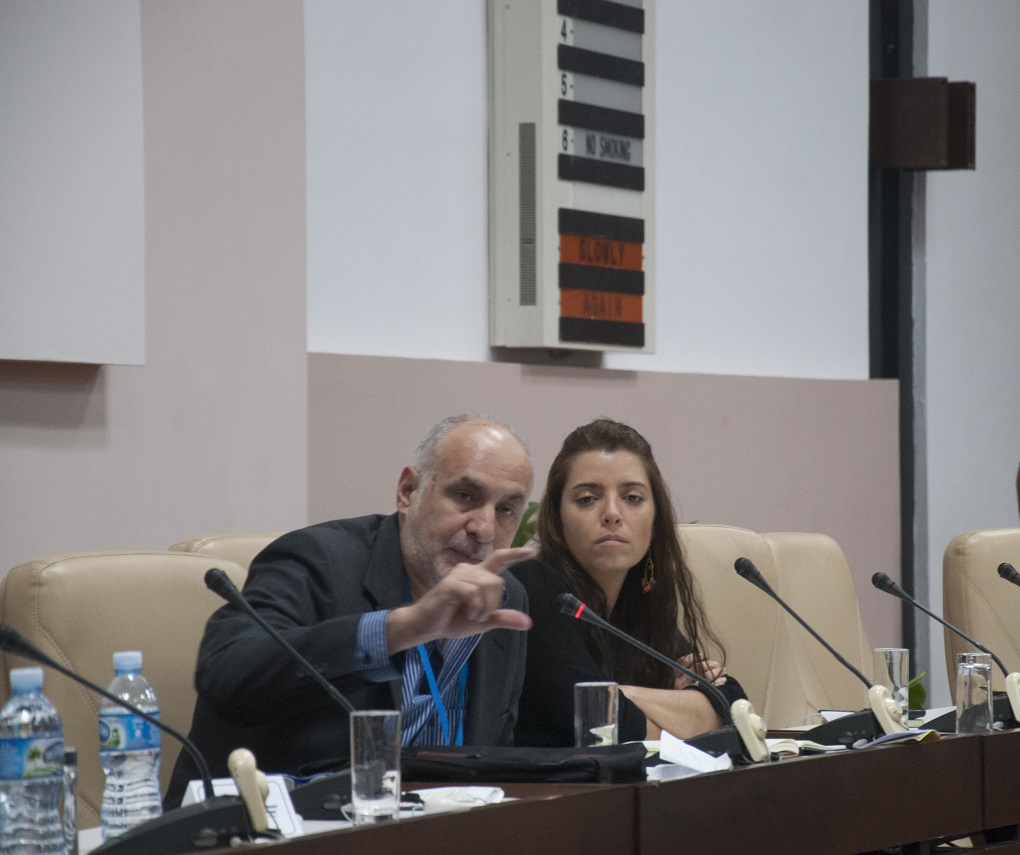 Ricardo Ronquillo resaltó la necesidad de crear estrategias informativas como vía de enfrentar a la derecha (Liz Armas Pedraza/Cubahora)