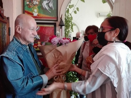 Otorgan a Rafael Zarza Premio Nacional de Artes Plásticas 2020.Foto: Cubarte.