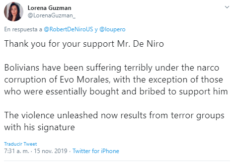 Tweet Robert De Niro