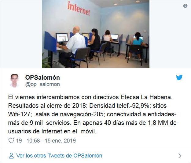 Tweet de OPSalomón