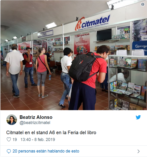 Citmatel en FIL Cuba 2019